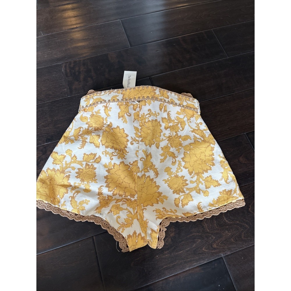 Zimmermann Women's Multi Shorts Size 2 Yellow And White - Picture 10 of 14